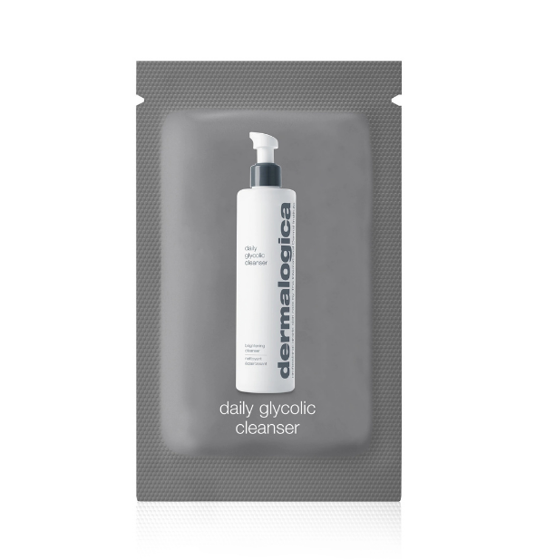 dermalogica sample foil sample daily glycolic cleanser (4 samples)